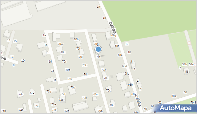 Zgierz, Wiosny Ludów, 70f, mapa Zgierz