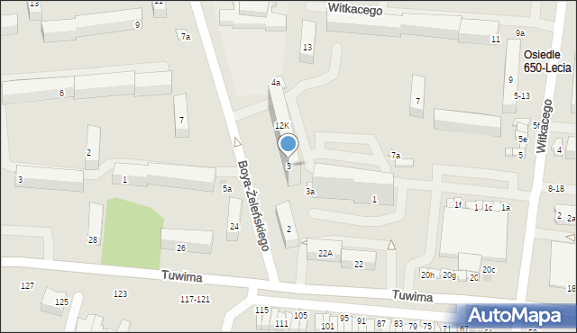 Zgierz, Witkacego Stanisława, 3, mapa Zgierz