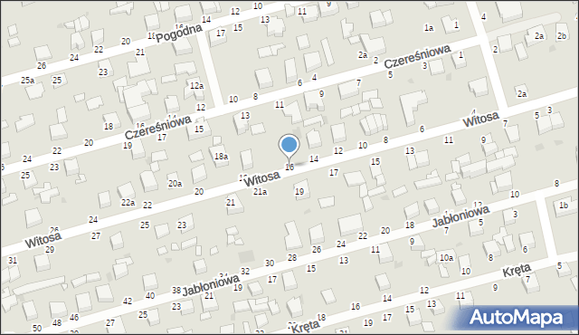 Zgierz, Witosa Wincentego, 16, mapa Zgierz