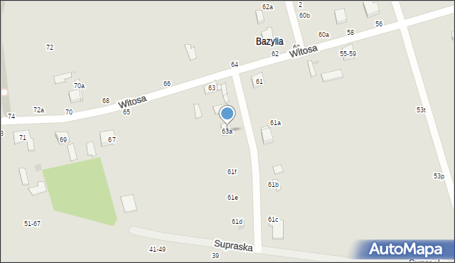 Zgierz, Witosa Wincentego, 63a, mapa Zgierz