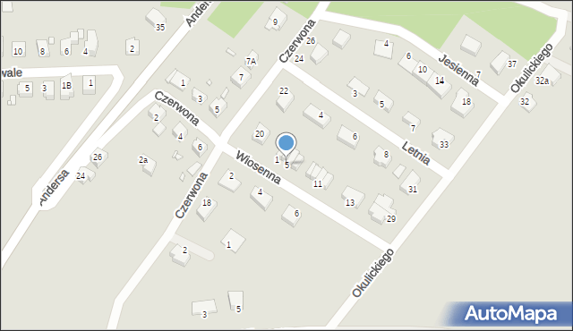Zgorzelec, Wiosenna, 5, mapa Zgorzelec