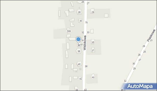 Zrębice, Widokowa, 32, mapa Zrębice