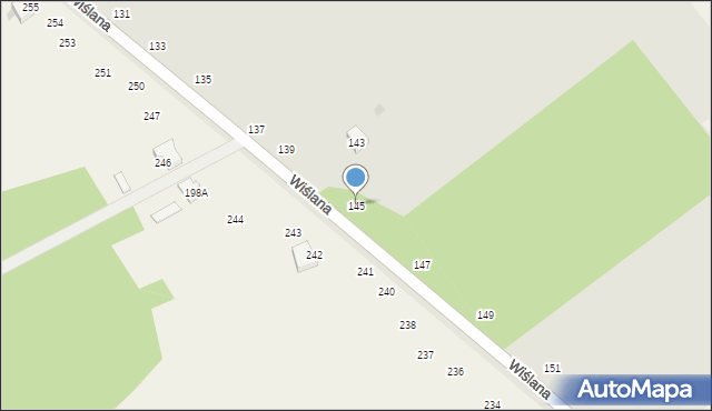 Zwoleń, Wiślana, 145, mapa Zwoleń