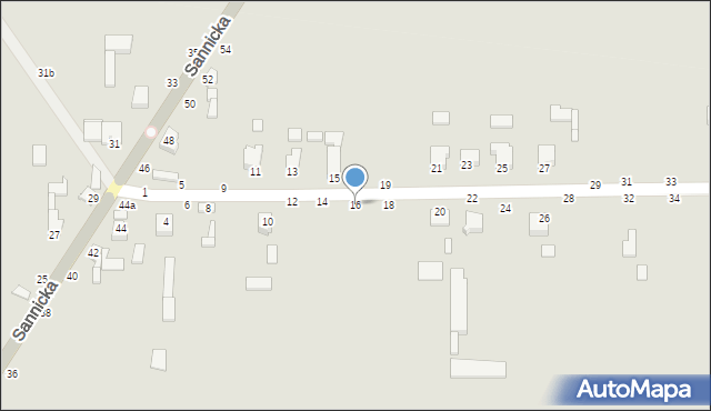 Żychlin, Wiejska, 16, mapa Żychlin