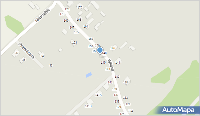 Żyrardów, Witosa Wincentego, 147, mapa Żyrardów