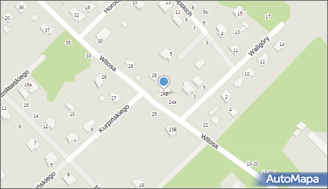 Żyrardów, Witosa Wincentego, 24B, mapa Żyrardów