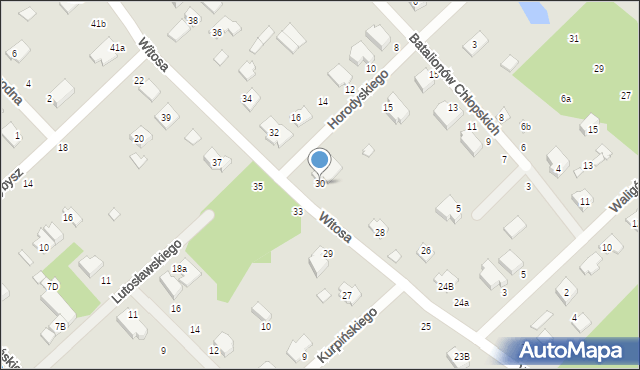Żyrardów, Witosa Wincentego, 30, mapa Żyrardów