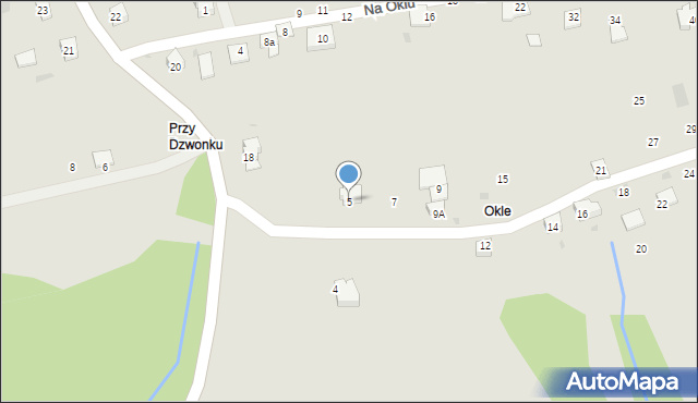 Żywiec, Wiosenna, 5, mapa Żywiec