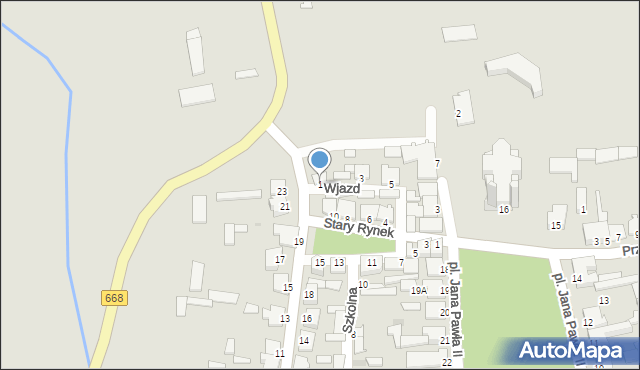 Jedwabne, Wjazd, 1, mapa Jedwabne