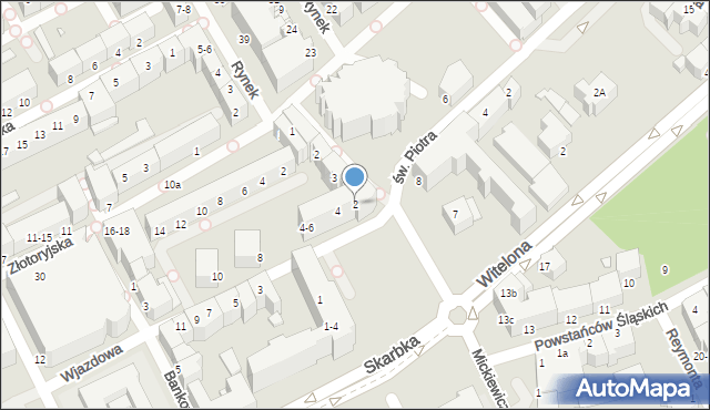 Legnica, Wjazdowa, 2, mapa Legnicy