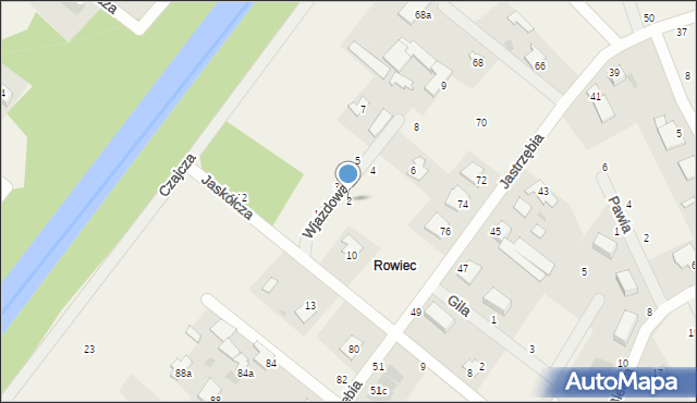 Murowaniec, Wjazdowa, 2, mapa Murowaniec