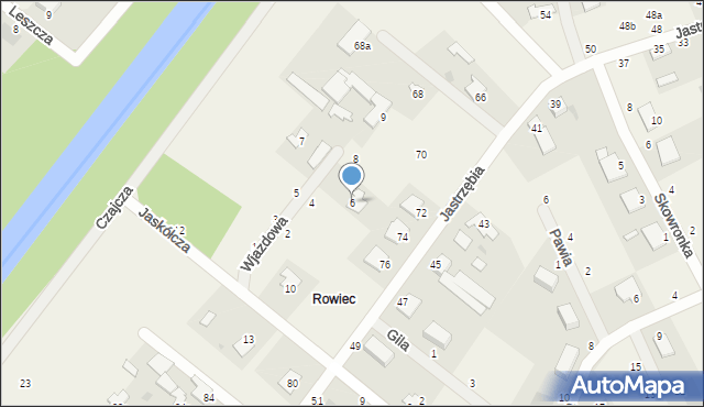 Murowaniec, Wjazdowa, 6, mapa Murowaniec