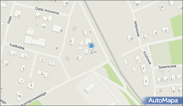 Police, Wkrzańska, 11, mapa Police