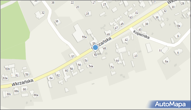 Trzebież, Wkrzańska, 52, mapa Trzebież