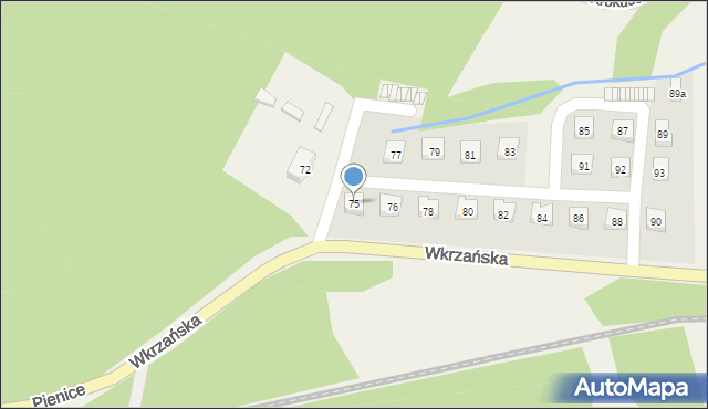 Trzebież, Wkrzańska, 75, mapa Trzebież