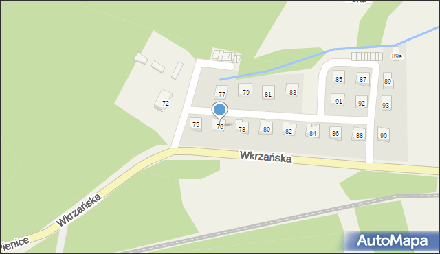 Trzebież, Wkrzańska, 76, mapa Trzebież