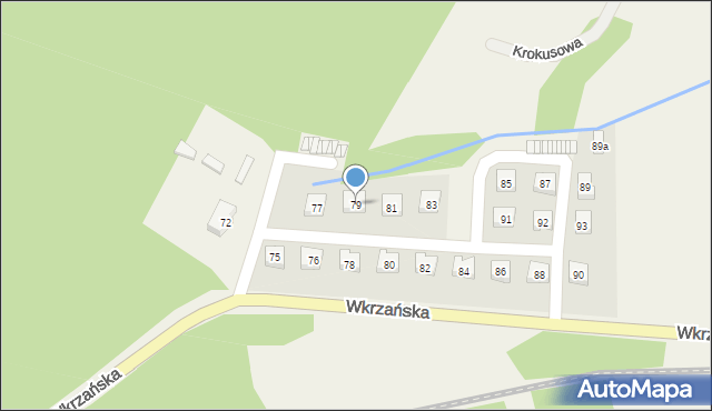 Trzebież, Wkrzańska, 79, mapa Trzebież