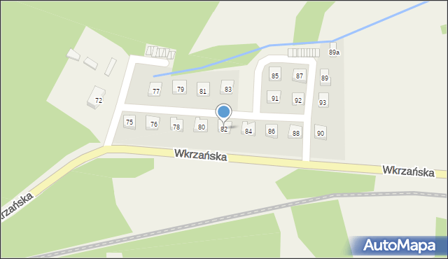 Trzebież, Wkrzańska, 82, mapa Trzebież