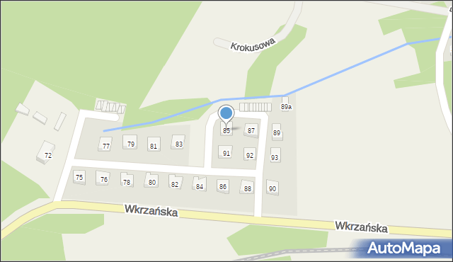 Trzebież, Wkrzańska, 85, mapa Trzebież