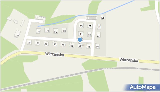 Trzebież, Wkrzańska, 86, mapa Trzebież