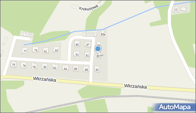 Trzebież, Wkrzańska, 93, mapa Trzebież