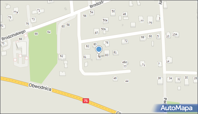 Bochnia, Włodka Zdzisława, 78, mapa Bochni