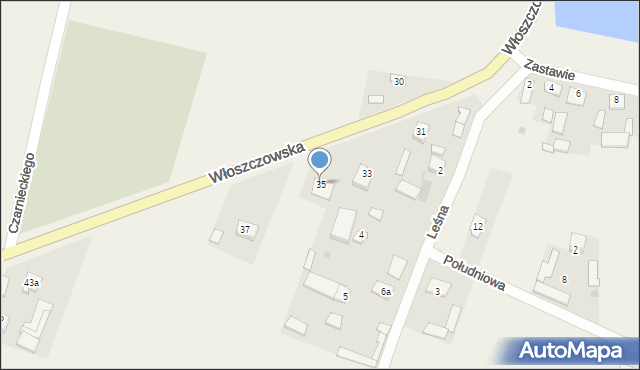 Czarnca, Włoszczowska, 35, mapa Czarnca