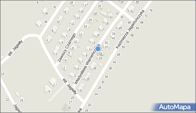 Dęblin, Władysława Warneńczyka, 14, mapa Dęblin