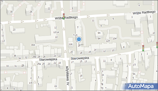 Gdynia, Władysława IV, 15, mapa Gdyni