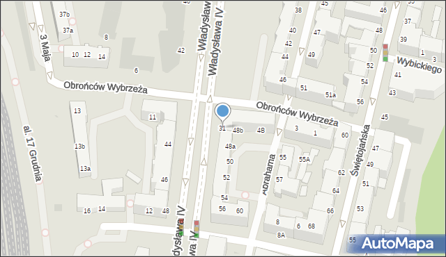 Gdynia, Władysława IV, 31, mapa Gdyni