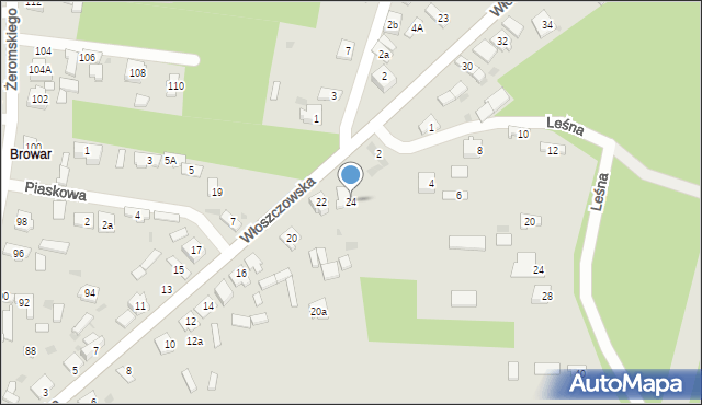 Koniecpol, Włoszczowska, 24, mapa Koniecpol