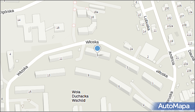 Kraków, Włoska, 7, mapa Krakowa