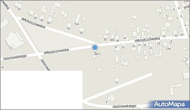 Małogoszcz, Włoszczowska, 39a, mapa Małogoszcz