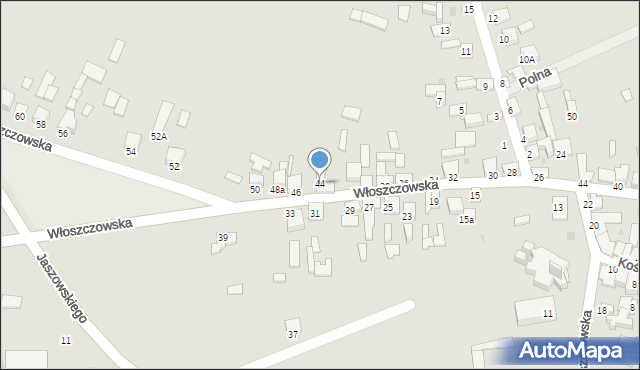 Małogoszcz, Włoszczowska, 44, mapa Małogoszcz