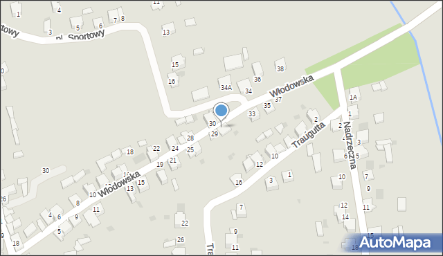 Myszków, Włodowska, 31, mapa Myszków