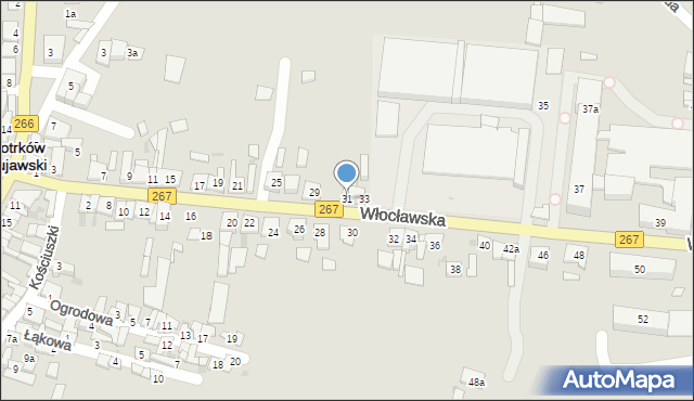 Piotrków Kujawski, Włocławska, 31, mapa Piotrków Kujawski