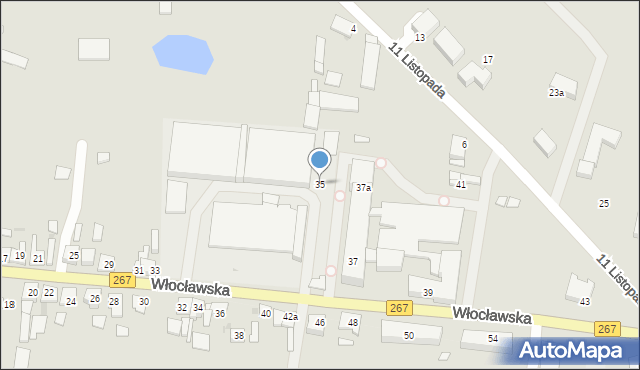 Piotrków Kujawski, Włocławska, 35, mapa Piotrków Kujawski