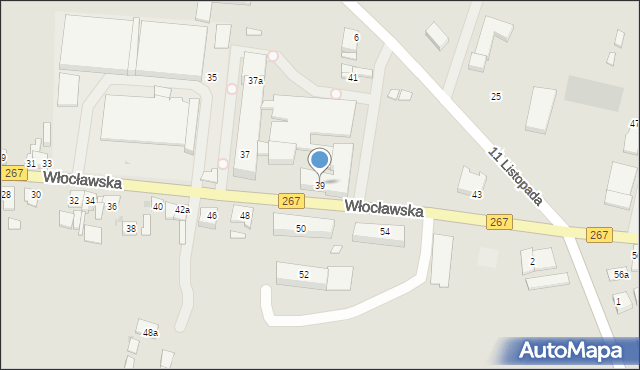 Piotrków Kujawski, Włocławska, 39, mapa Piotrków Kujawski