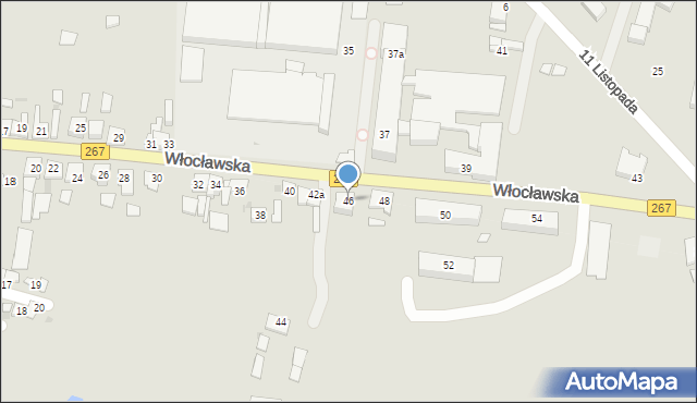 Piotrków Kujawski, Włocławska, 46, mapa Piotrków Kujawski