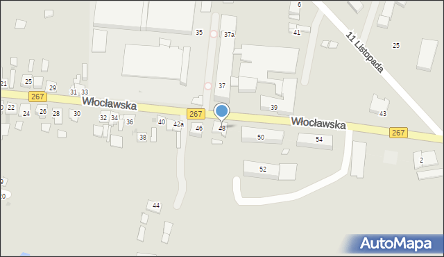 Piotrków Kujawski, Włocławska, 48, mapa Piotrków Kujawski