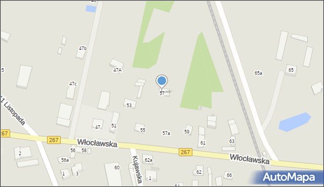 Piotrków Kujawski, Włocławska, 57, mapa Piotrków Kujawski