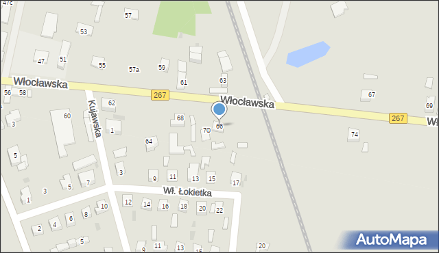 Piotrków Kujawski, Włocławska, 66, mapa Piotrków Kujawski