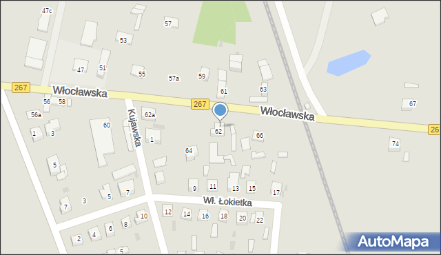 Piotrków Kujawski, Włocławska, 68, mapa Piotrków Kujawski