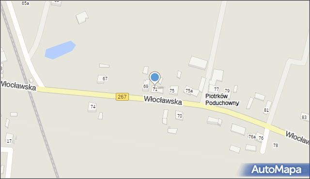 Piotrków Kujawski, Włocławska, 71, mapa Piotrków Kujawski