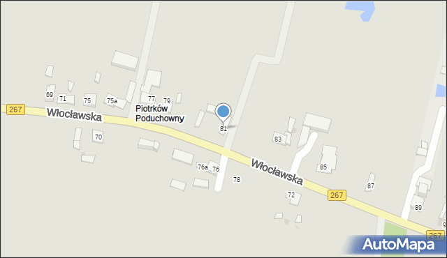 Piotrków Kujawski, Włocławska, 81, mapa Piotrków Kujawski