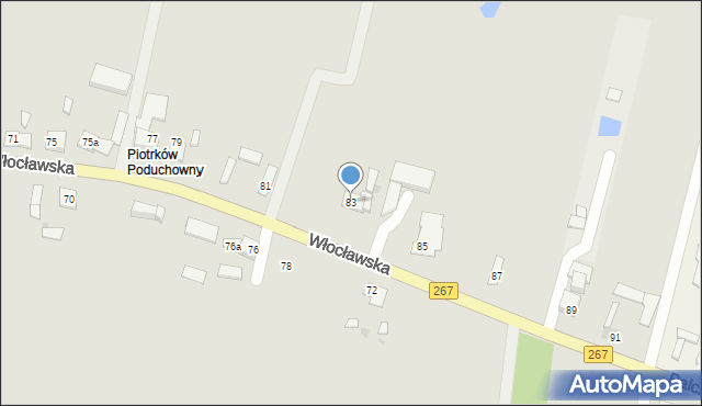 Piotrków Kujawski, Włocławska, 83, mapa Piotrków Kujawski