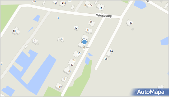 Płock, Włościany, 3f, mapa Płock