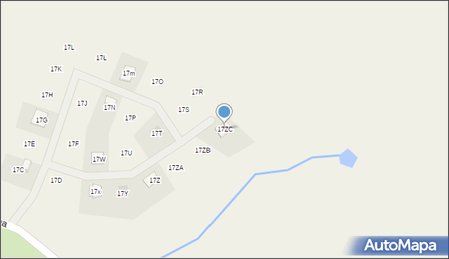 Potrzanowo, Włókna, 17ZC, mapa Potrzanowo