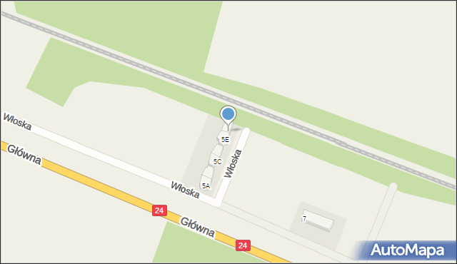 Przytoczna, Włoska, 5F, mapa Przytoczna