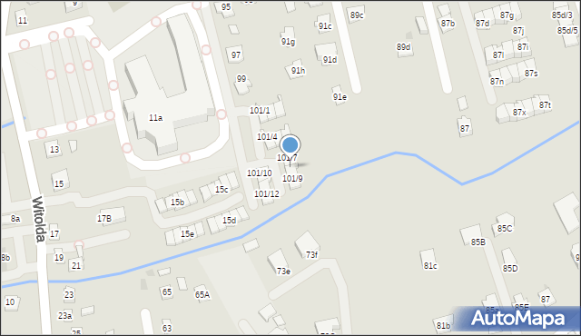 Rzeszów, Władysława Warneńczyka, 101/8, mapa Rzeszów